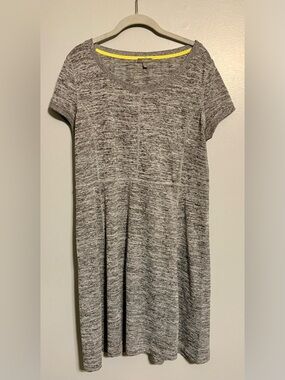 Talbots Heather Gray Marled Knit Absolutely Fabulous Dress Size L